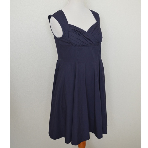 eShakti Fit and Flare Pinup Style Dress XL 16 - Picture 3 of 8